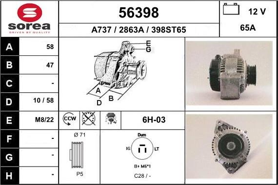 EAI 56398 - Alternateur cwaw.fr