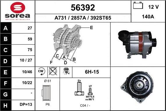 EAI 56392 - Alternateur cwaw.fr