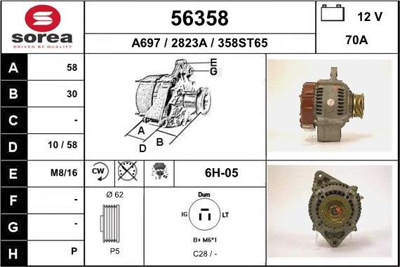 EAI 56358 - Alternateur cwaw.fr