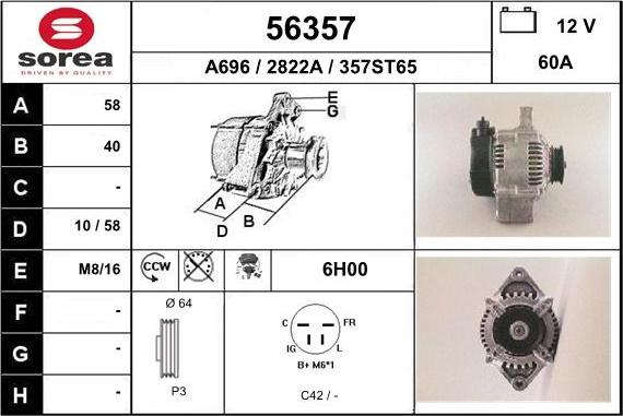 EAI 56357 - Alternateur cwaw.fr