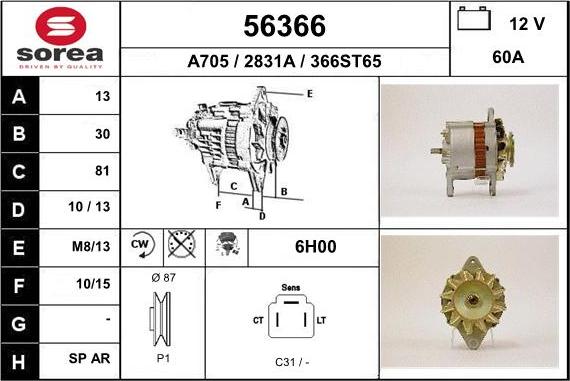 EAI 56366 - Alternateur cwaw.fr