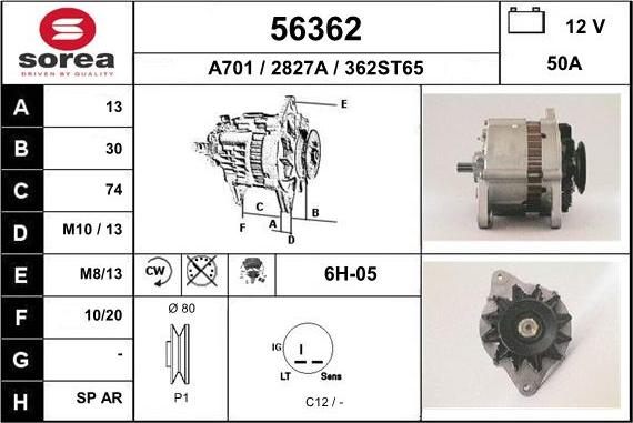 EAI 56362 - Alternateur cwaw.fr