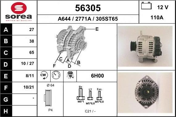 EAI 56305 - Alternateur cwaw.fr