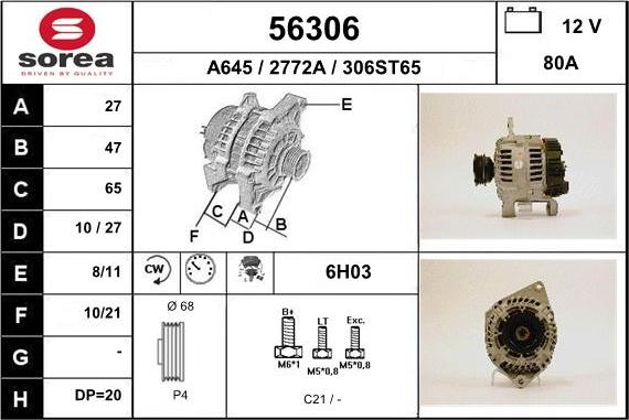 EAI 56306 - Alternateur cwaw.fr