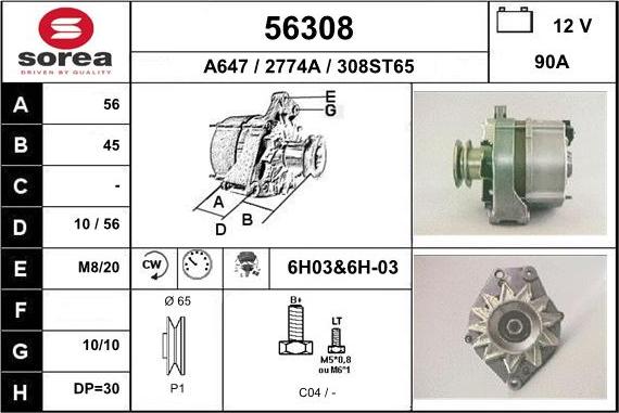 EAI 56308 - Alternateur cwaw.fr