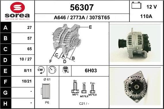 EAI 56307 - Alternateur cwaw.fr