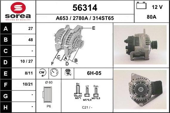 EAI 56314 - Alternateur cwaw.fr