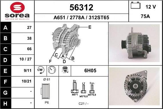 EAI 56312 - Alternateur cwaw.fr