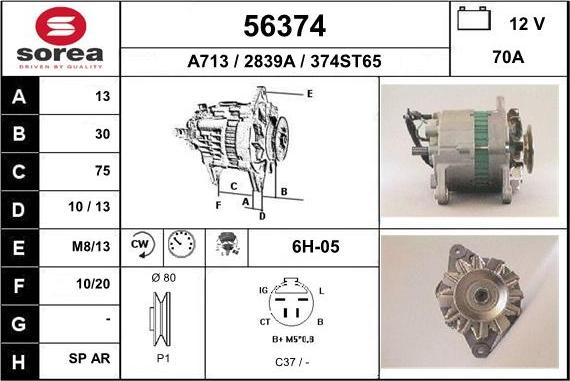 EAI 56374 - Alternateur cwaw.fr