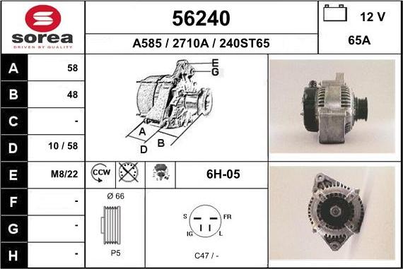 EAI 56240 - Alternateur cwaw.fr