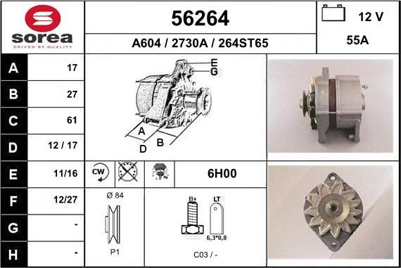 EAI 56264 - Alternateur cwaw.fr