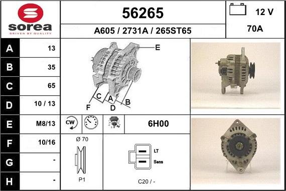 EAI 56265 - Alternateur cwaw.fr