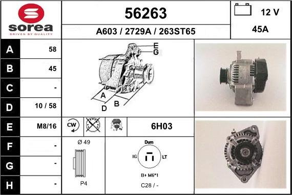 EAI 56263 - Alternateur cwaw.fr