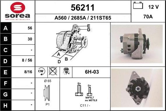 EAI 56211 - Alternateur cwaw.fr