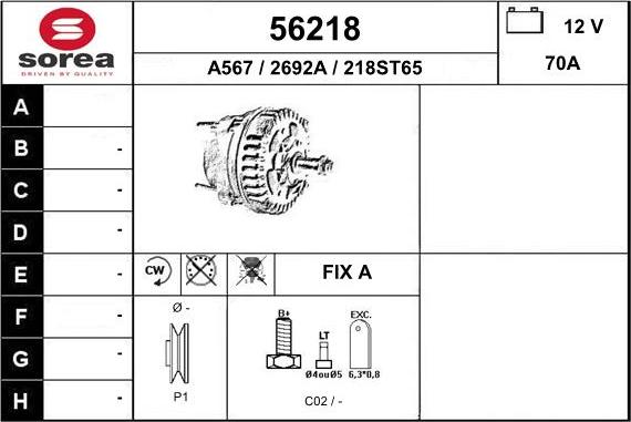 EAI 56218 - Alternateur cwaw.fr