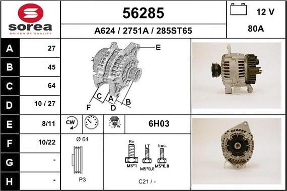 EAI 56285 - Alternateur cwaw.fr