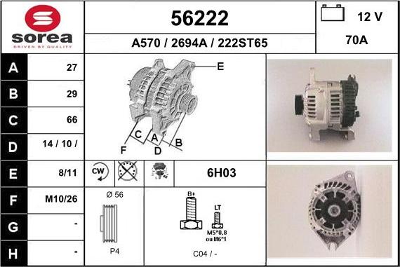 EAI 56222 - Alternateur cwaw.fr