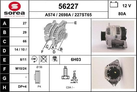 EAI 56227 - Alternateur cwaw.fr