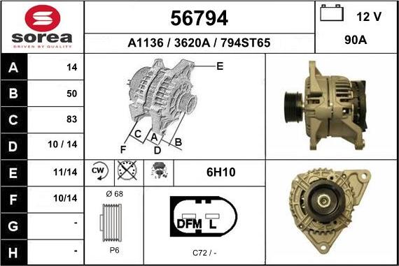 EAI 56794 - Alternateur cwaw.fr