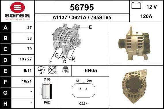 EAI 56795 - Alternateur cwaw.fr