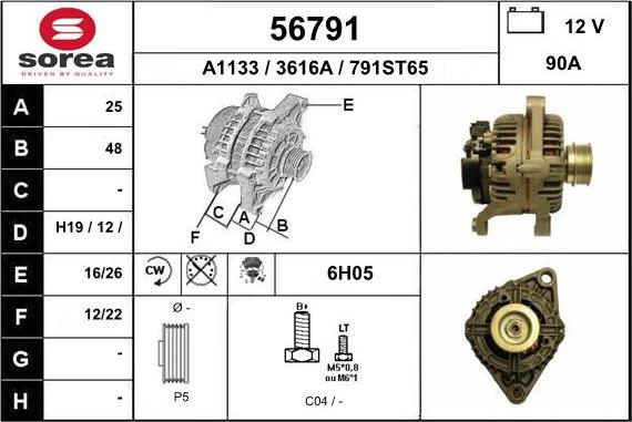 EAI 56791 - Alternateur cwaw.fr