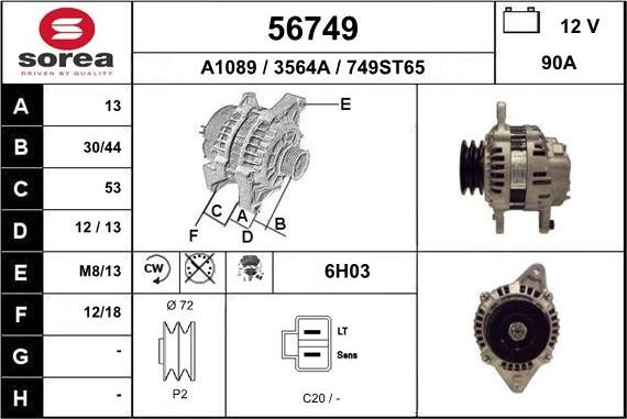 EAI 56749 - Alternateur cwaw.fr