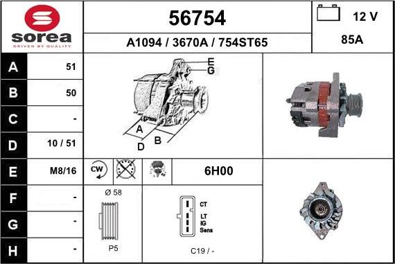 EAI 56754 - Alternateur cwaw.fr