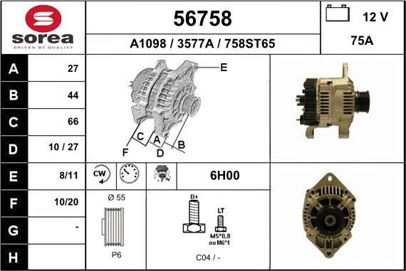 EAI 56758 - Alternateur cwaw.fr