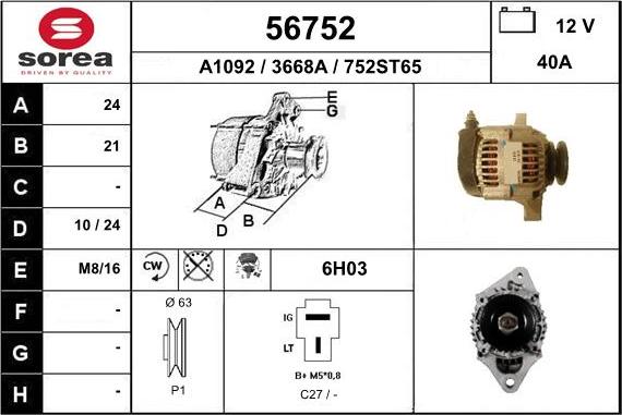 EAI 56752 - Alternateur cwaw.fr