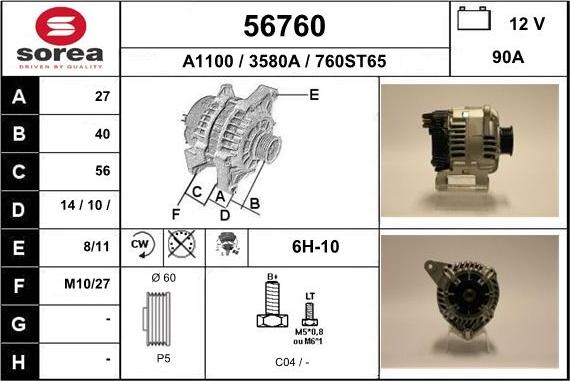 EAI 56760 - Alternateur cwaw.fr