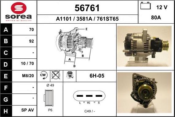 EAI 56761 - Alternateur cwaw.fr