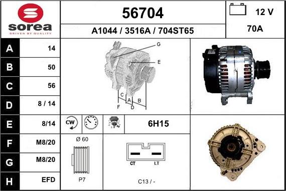 EAI 56704 - Alternateur cwaw.fr