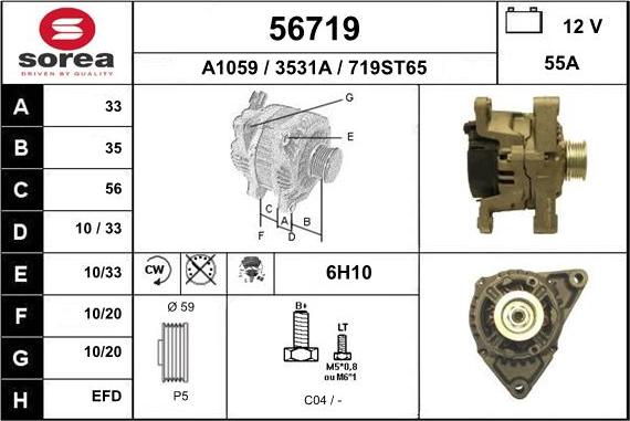 EAI 56719 - Alternateur cwaw.fr