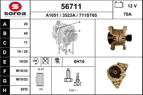 EAI 56711 - Alternateur cwaw.fr