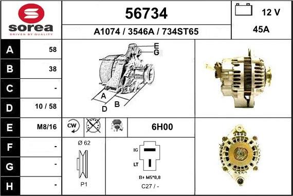 EAI 56734 - Alternateur cwaw.fr