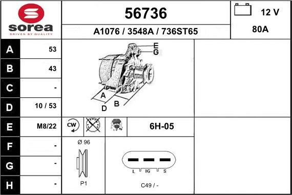 EAI 56736 - Alternateur cwaw.fr