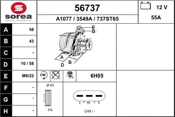 EAI 56737 - Alternateur cwaw.fr