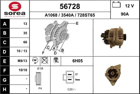 EAI 56728 - Alternateur cwaw.fr