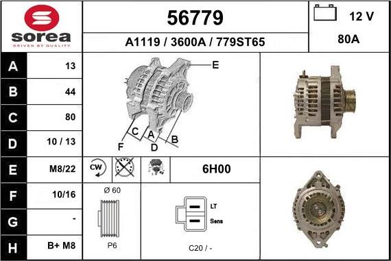 EAI 56779 - Alternateur cwaw.fr