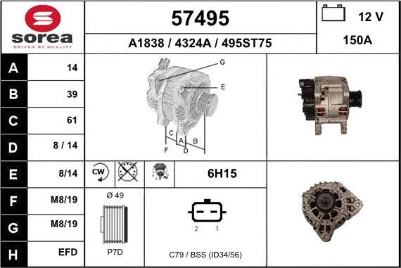 EAI 57495 - Alternateur cwaw.fr