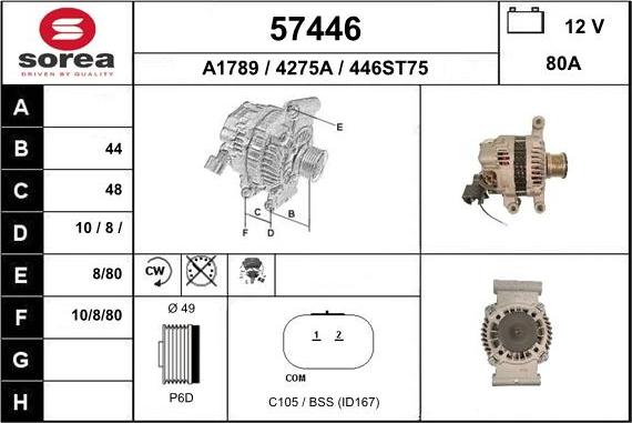 EAI 57446 - Alternateur cwaw.fr