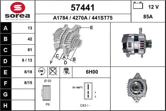 EAI 57441 - Alternateur cwaw.fr