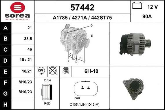 EAI 57442 - Alternateur cwaw.fr