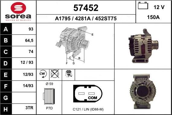 EAI 57452 - Alternateur cwaw.fr