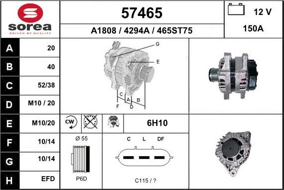 EAI 57465 - Alternateur cwaw.fr