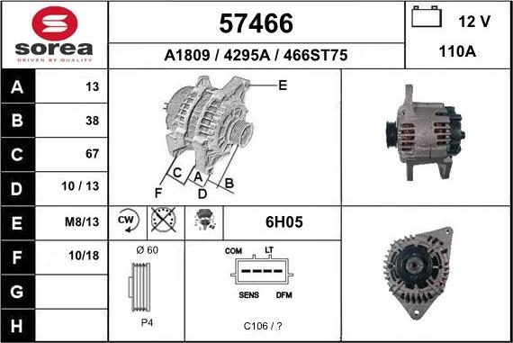 EAI 57466 - Alternateur cwaw.fr