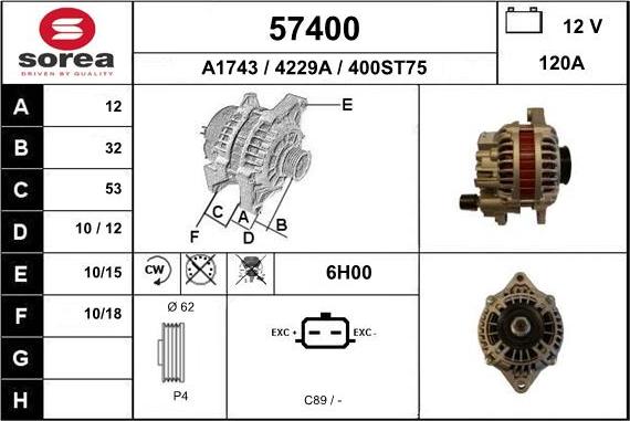 EAI 57400 - Alternateur cwaw.fr