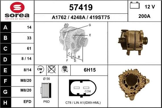 EAI 57419 - Alternateur cwaw.fr