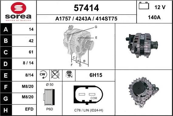 EAI 57414 - Alternateur cwaw.fr