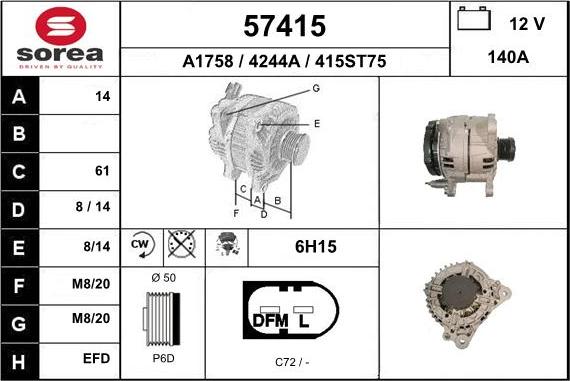 EAI 57415 - Alternateur cwaw.fr